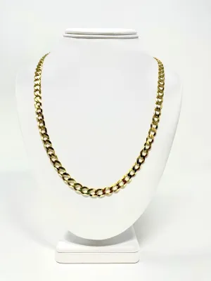 10K 6.5mm Semi-Solid Curb Chain