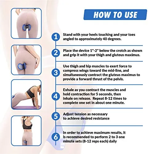 2020 Mangotrez Hip Trainer- Butt Workout Equipment Women- Workout Equipment For Women- Kegel Exercise Products- Booty Trainer- Kegel Exerciser - Inner Thigh Exercise Equipment For Women- Glute Trainer