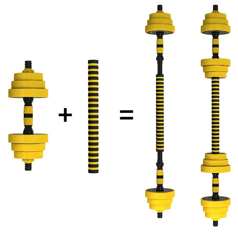 25Kg Adjustable Dumbbell/Barbell Set Non-Slip Handle Weight Lifting Dumbbell With Connecting Rod Training Fitness Equipment