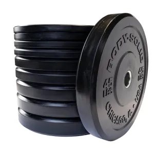 260 Lb Premium Black Bumper Plate Set Body Solid OBPX260