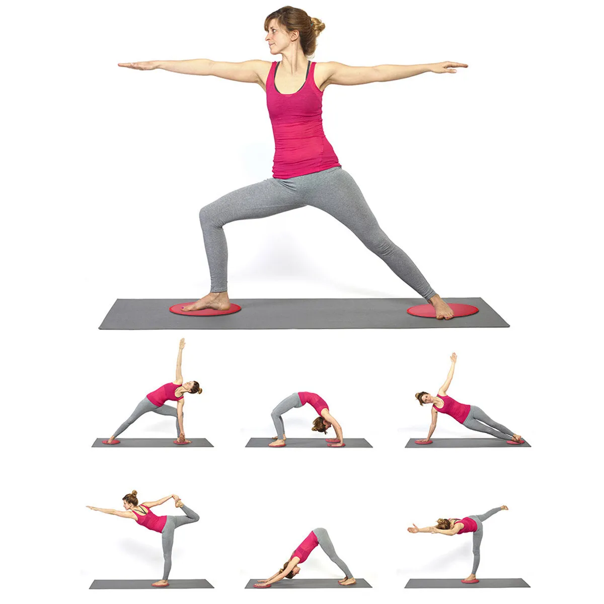 2PCS Gliding Slider Fitness Double-Sided Sliding Plate Yoga Abdominal Core Training Exercise Tools
