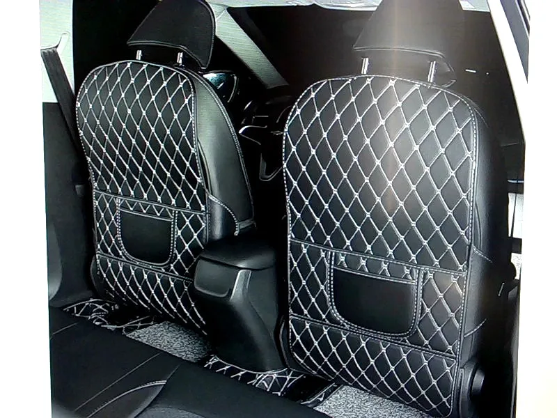 ACIME Black Car Back Seat Protector with Pocket