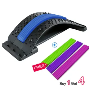 Adjustable Back Massager with Lumbar Support for Neck, Waist, and Spine