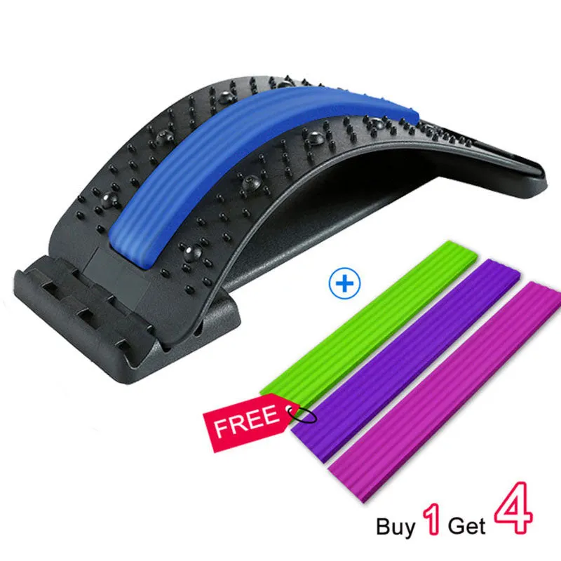 Adjustable Back Massager with Lumbar Support for Neck, Waist, and Spine