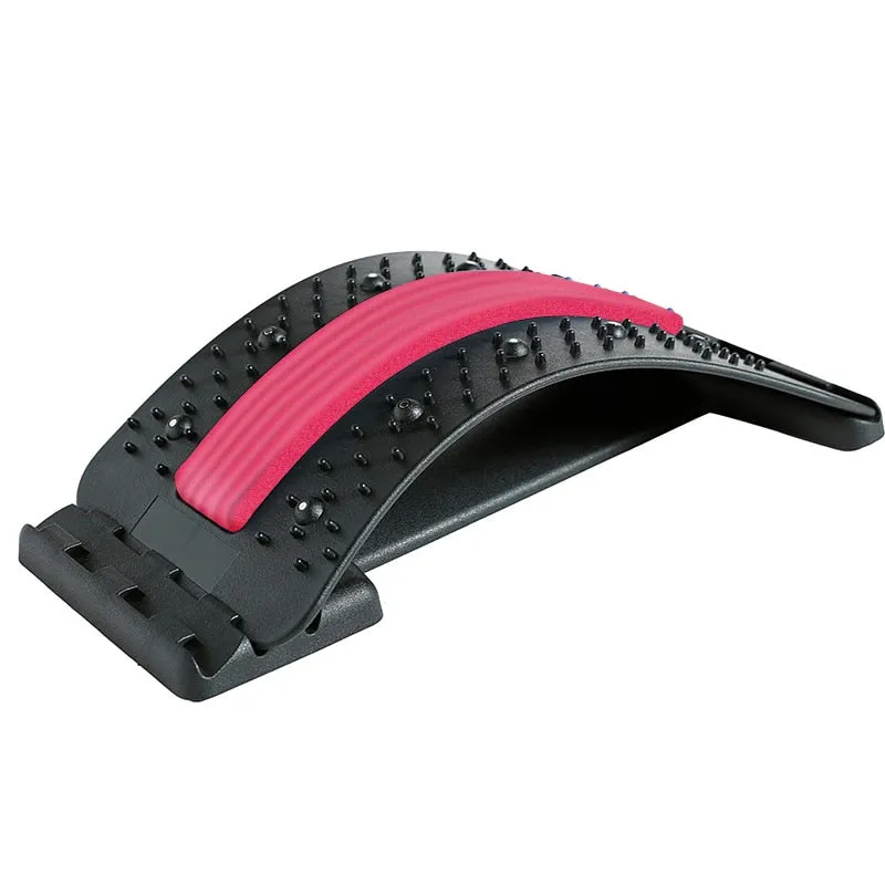 Adjustable Back Massager with Lumbar Support for Neck, Waist, and Spine