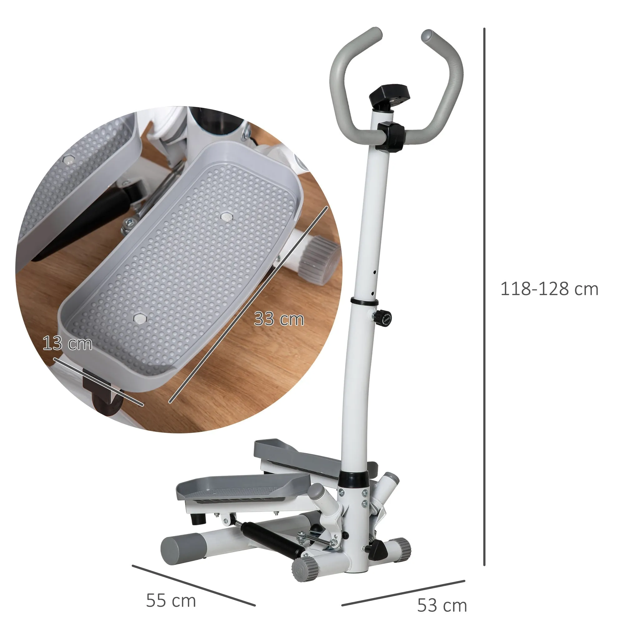 Adjustable Twist Stepper Aerobic Body Workout Machine For Home Gym