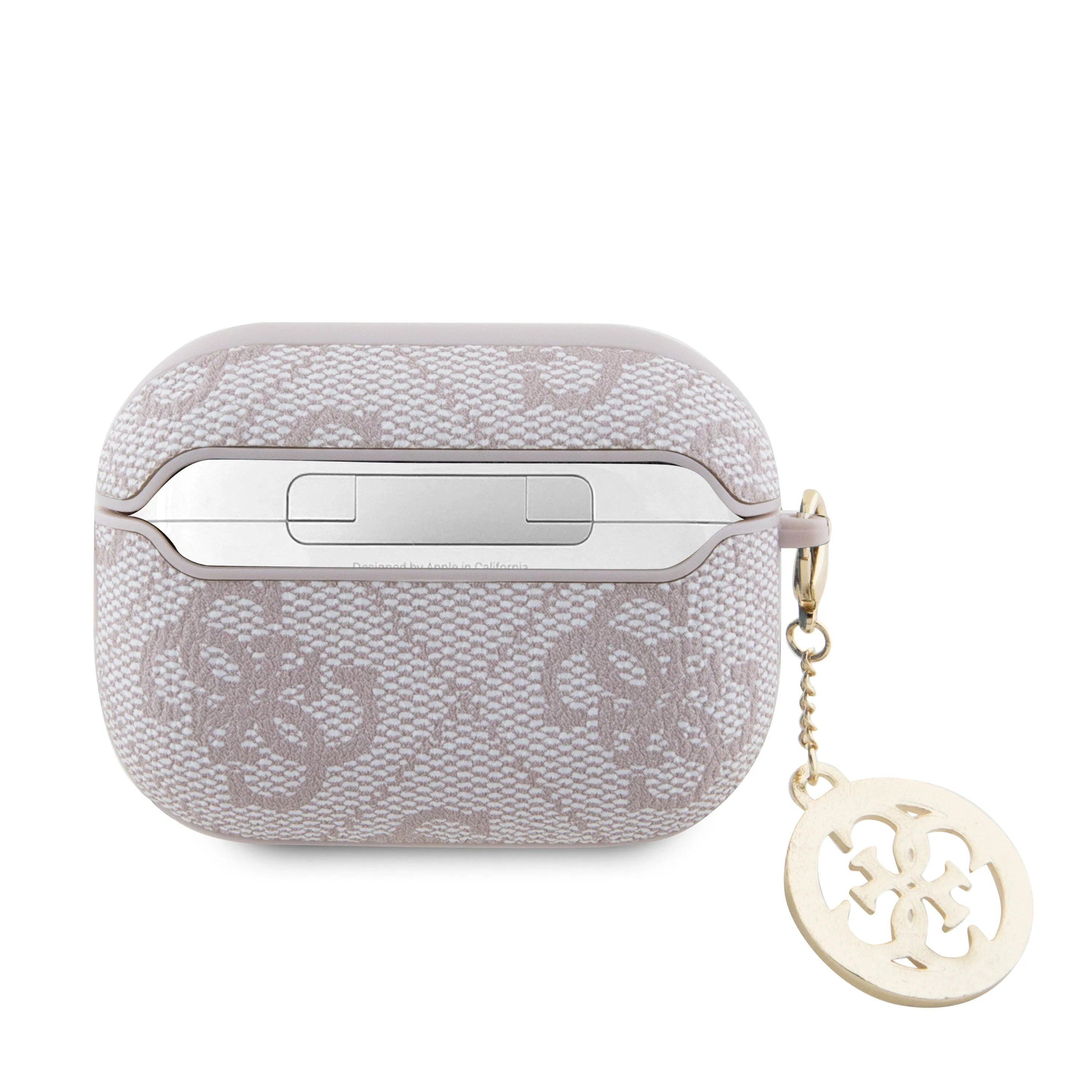 Airpods Pro 2 - PU Leather Pink 4G With Strass Charm - GUESS