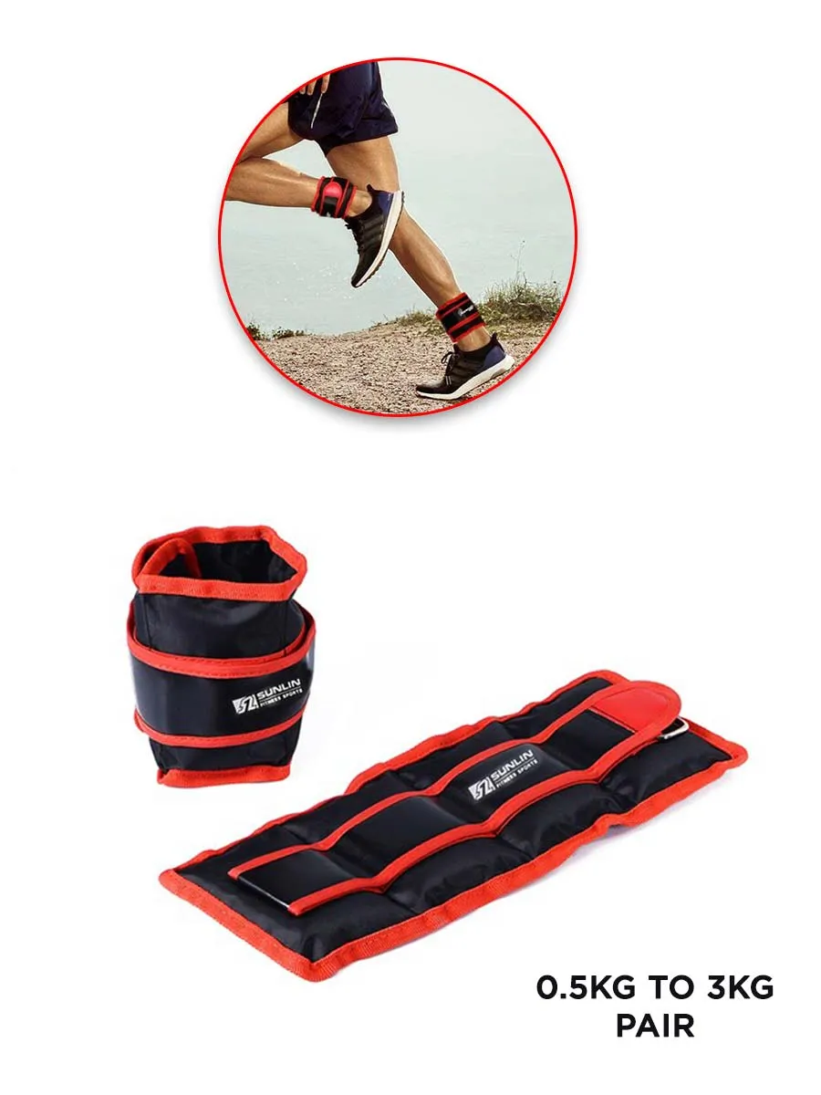 Ankle & Wrist Weights Pair - 0.5kg / 3kg