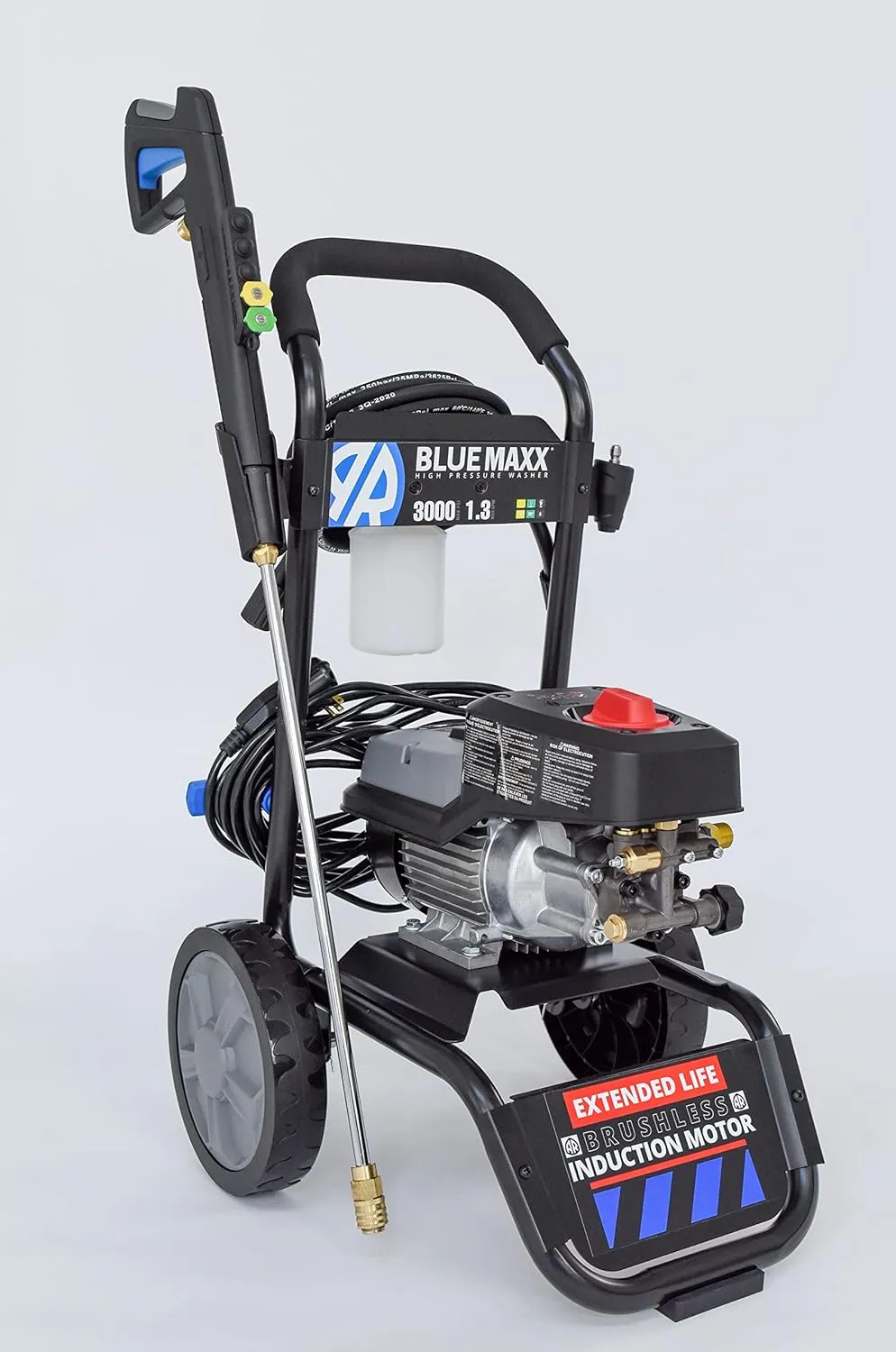 AR Blue Clean Maxx 3000 Bundle Electric Pressure Washer with 12" Lance 3000 PSI 1.3 GPM New