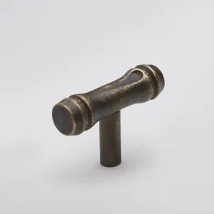 Bamboo T-Bar - Antique Brass