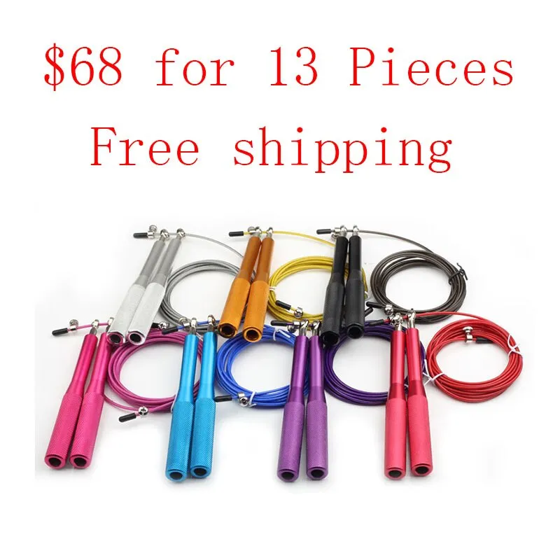 Bearing Jump Rope Excercise Fitness Workout Light Skipping Ropes Metal Speed Crossfit Gym MMA Training Children Equipment