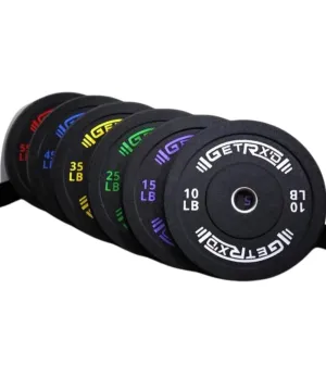 Black Crumb Rubber Bumper Plates (Get RX'D)