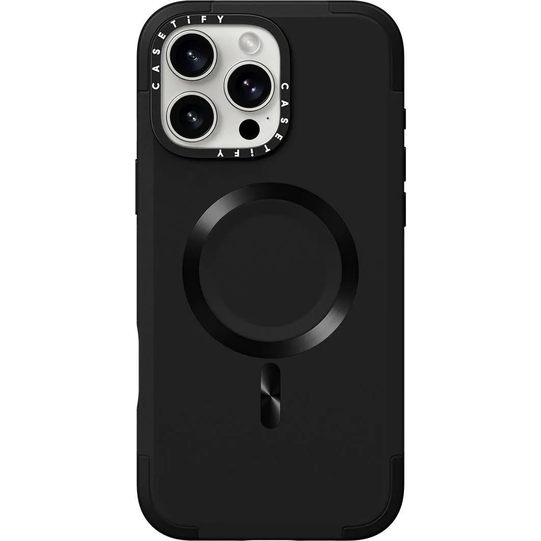 Casetify Force MagSafe Case for iPhone 16 Pro Max (Black)