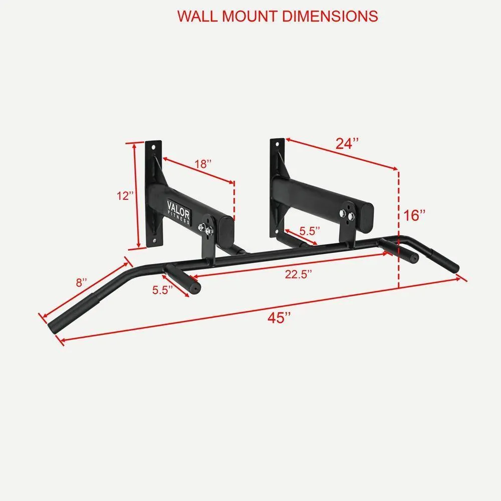 Ceiling - Wall Mounted 6 Grip 3 Position Pull Up Bar
