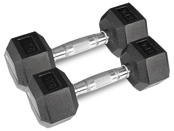 Cortex Hex Dumbbell 4kg - 10kg Set (4 Pairs) & Stand