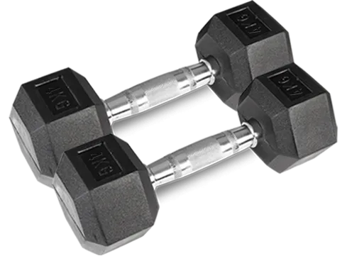 Cortex Hex Dumbbell 4kg - 10kg Set (4 Pairs) & Stand