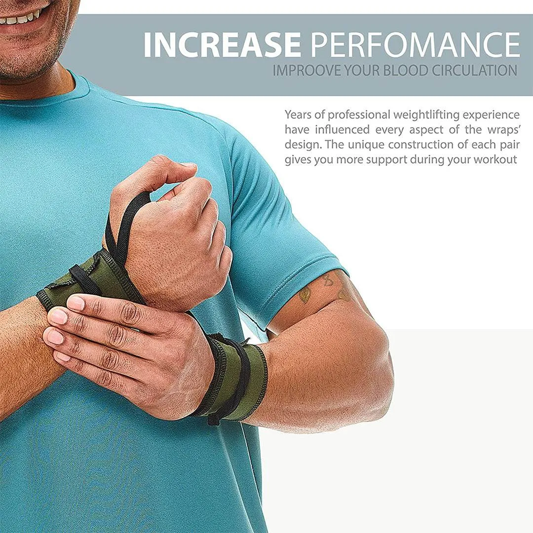 Cotton Weightlifting Wrist Wraps Navy