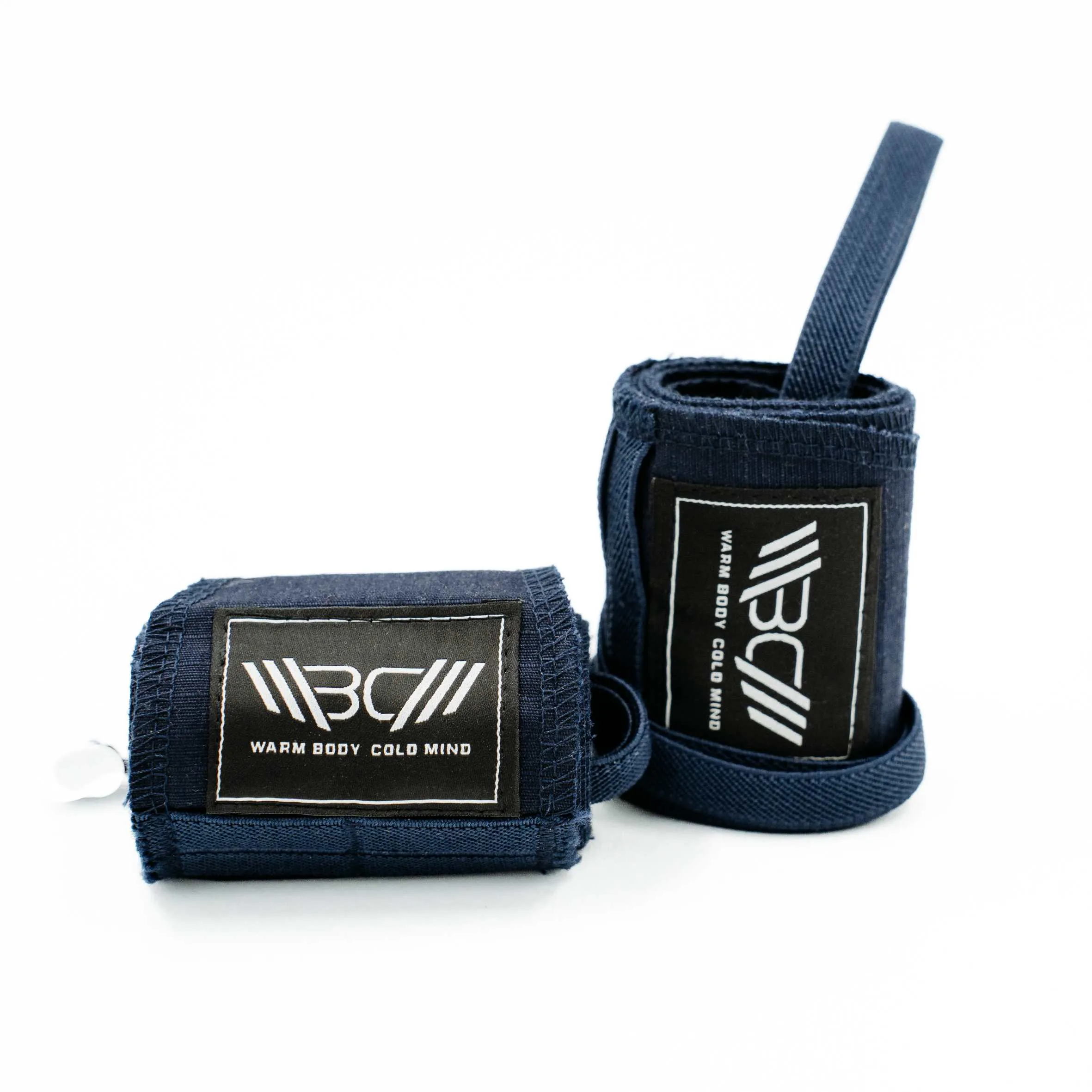 Cotton Weightlifting Wrist Wraps Navy