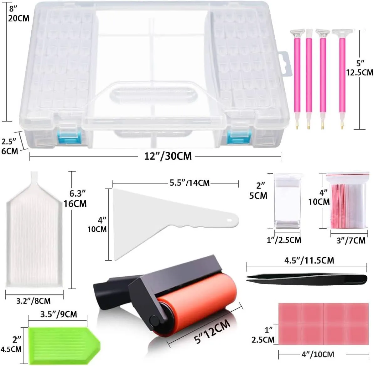 Diamond Painting Storage Kit with Accessories
