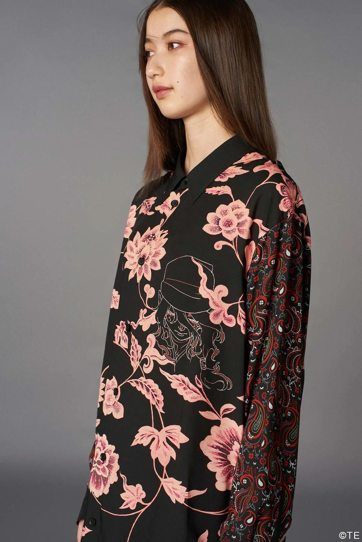 Ground Y  MONONOKE The Movie  Collaborate Collection KUSURIURI & SHINGI RAYON BLOUSE