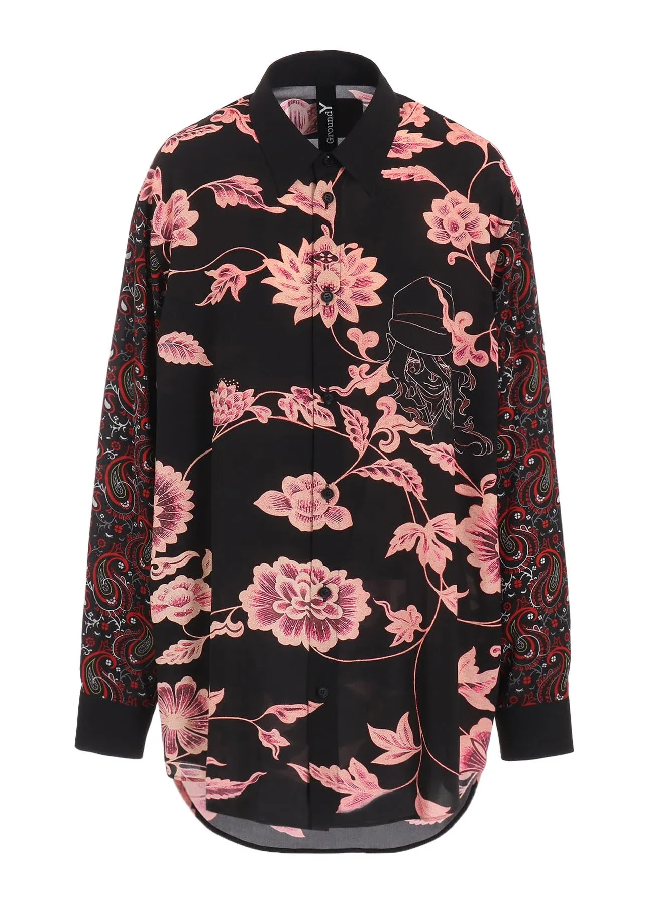 Ground Y  MONONOKE The Movie  Collaborate Collection KUSURIURI & SHINGI RAYON BLOUSE