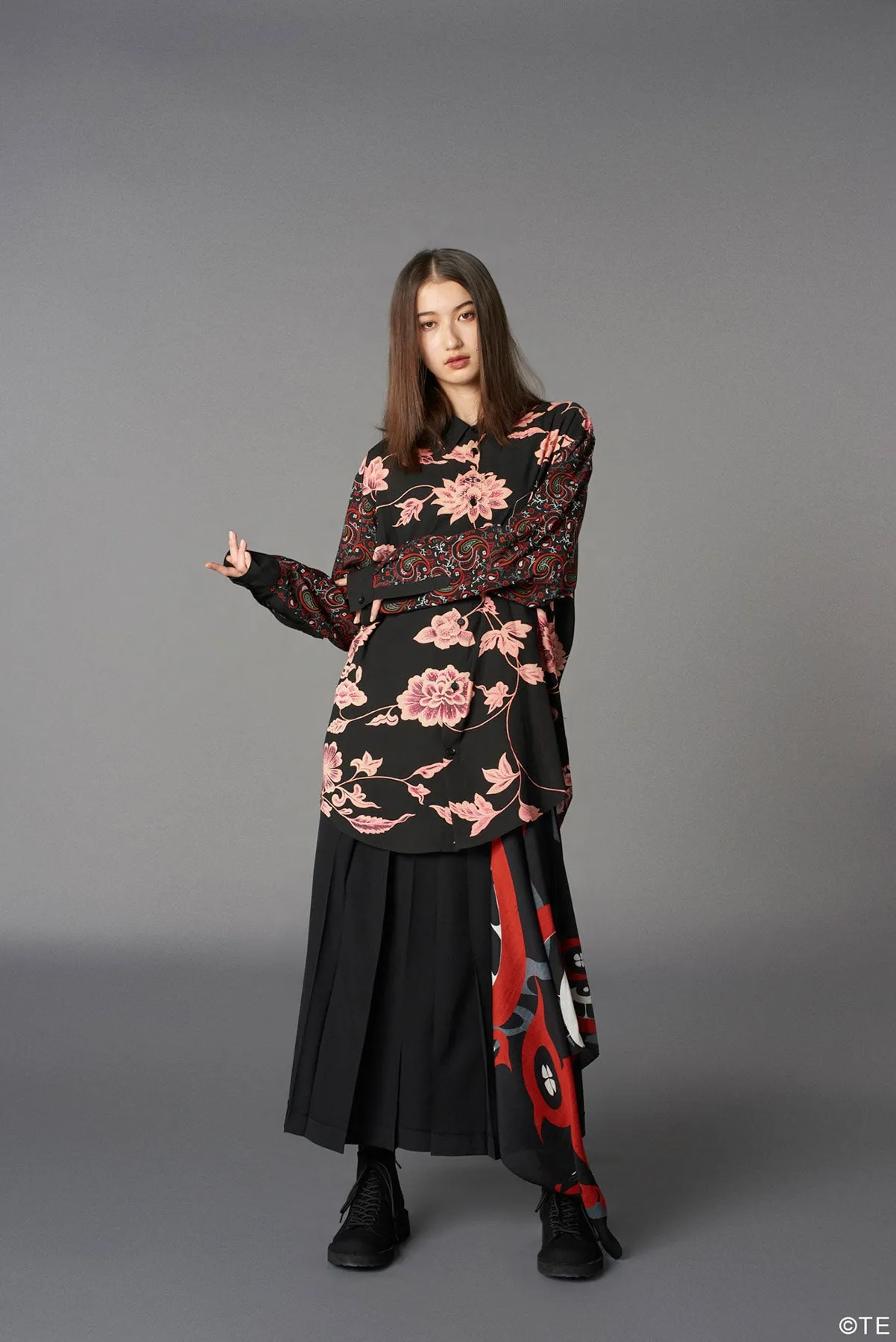 Ground Y  MONONOKE The Movie  Collaborate Collection KUSURIURI & SHINGI RAYON BLOUSE