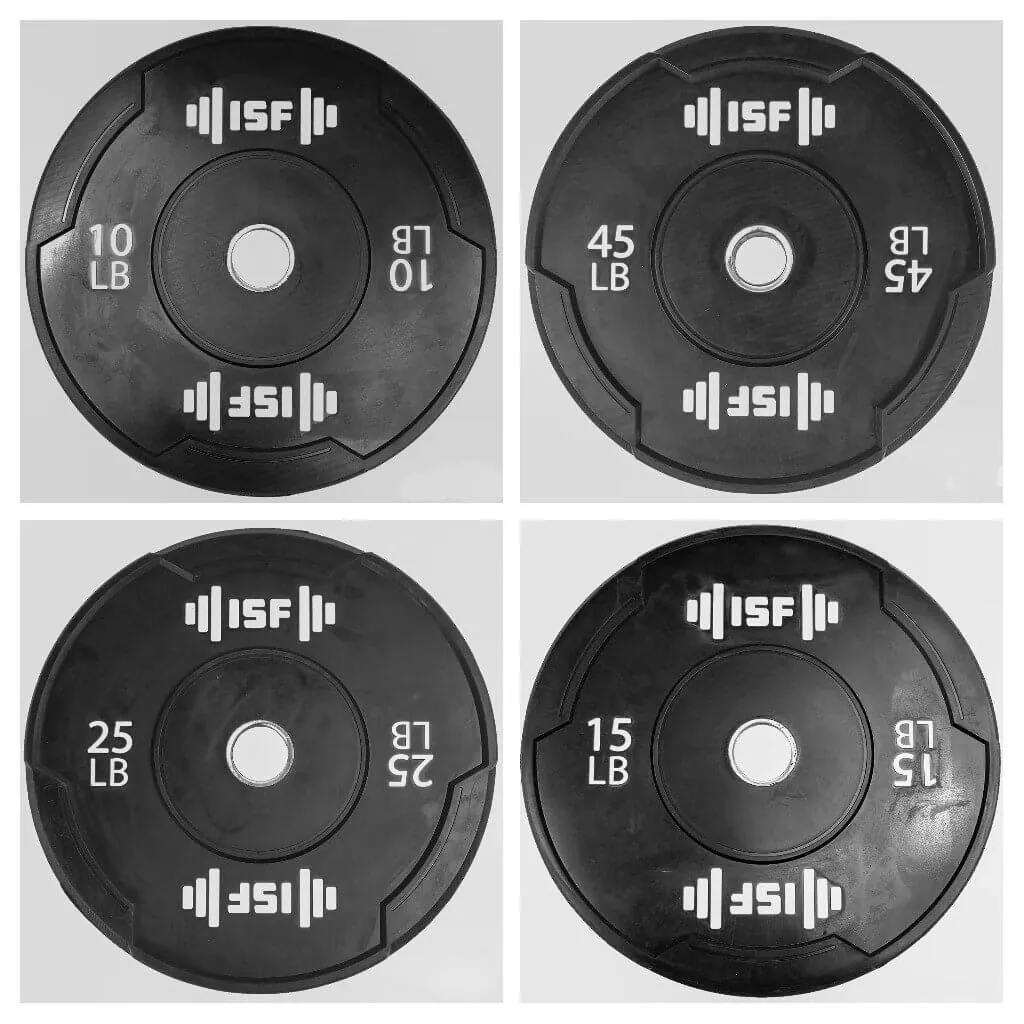 ISF Bumper Plates Olympic Weights Rubber