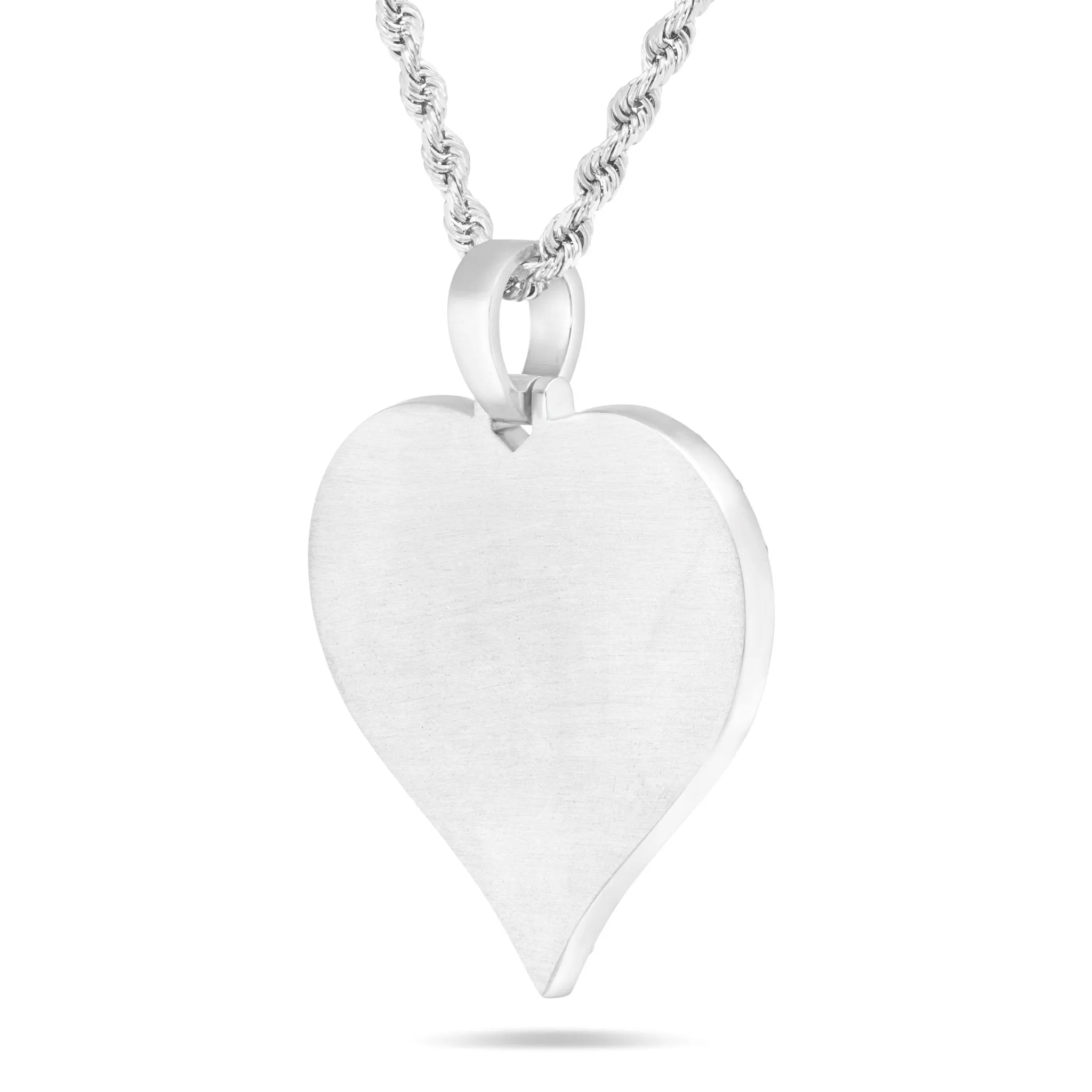 Large Gold & Diamond Heart Picture Pendant