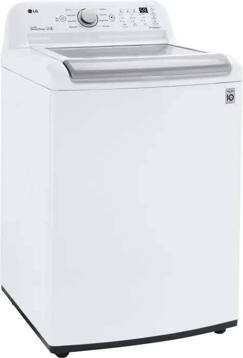 LG 5.4 cu ft Top Load Washer and Electric Dryer WT7155CW DLE7150W