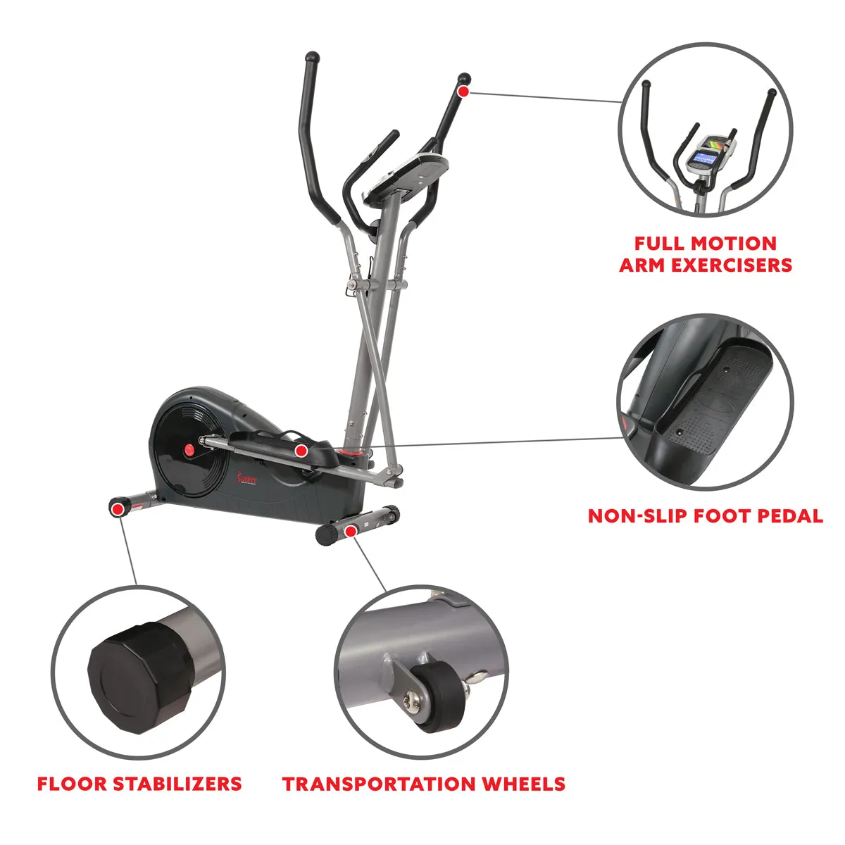 Magnetic Elliptical Machine Pre-Programmed Trainer