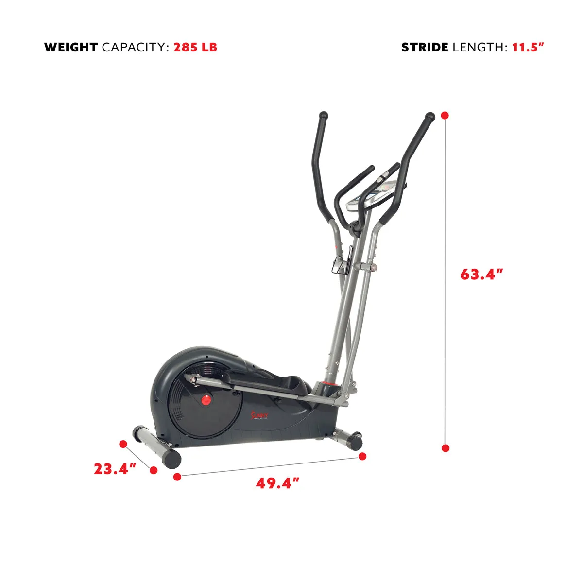 Magnetic Elliptical Machine Pre-Programmed Trainer