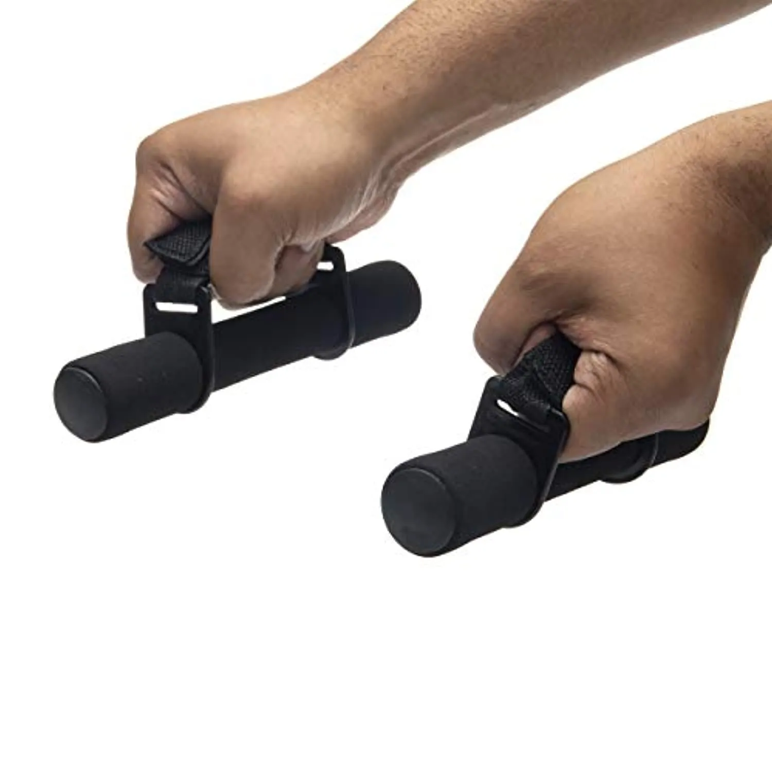 Mind Reader Soft Detachable, Nitrile Dumbbells with Handles, Home Fitness Weights with Hand Straps, 2.2 lbs, Set of 2, 2.2 Pounds, Black
