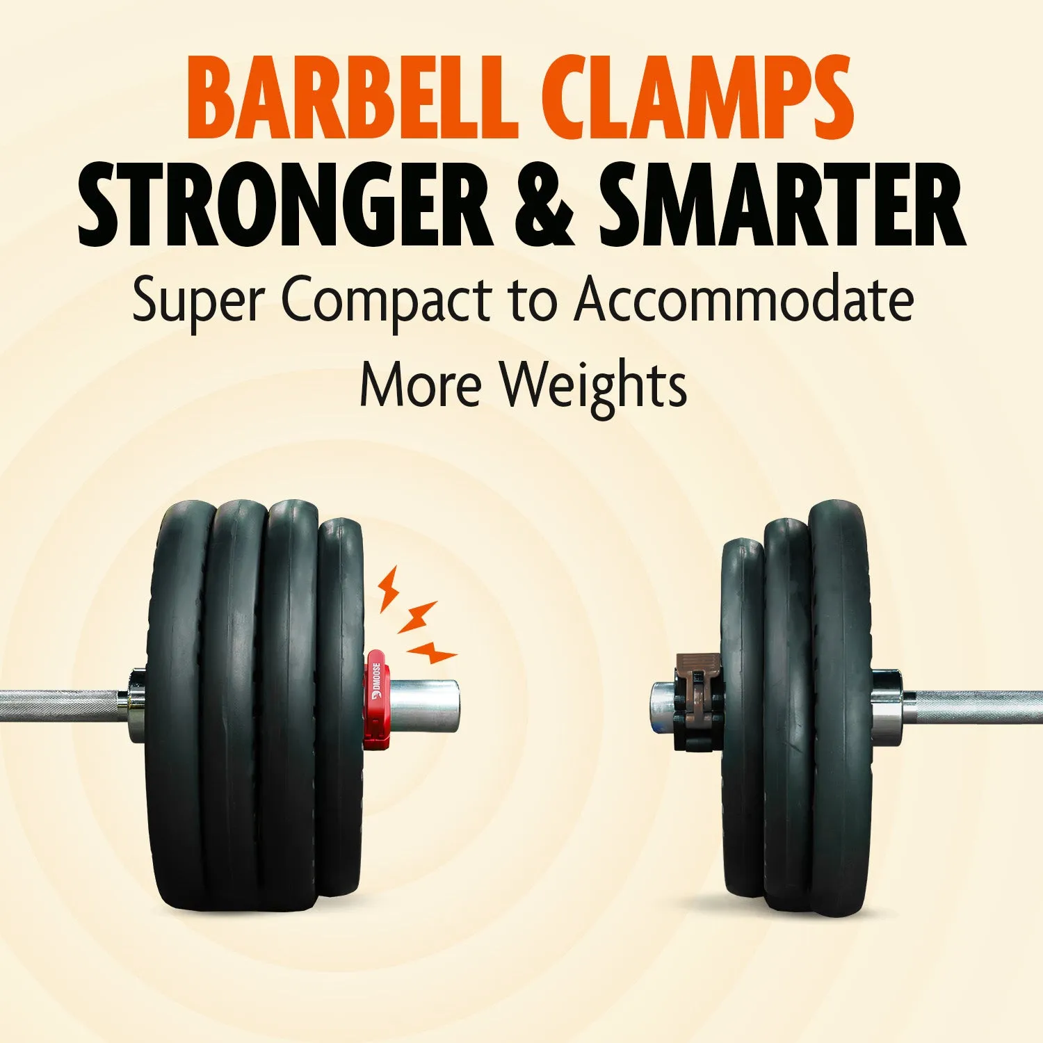Olympic Barbell Clamps – Magnetic Grip, Advanced Locking, 2-Inch