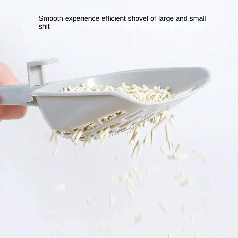 Plastic Cat Litter Scoop with Base