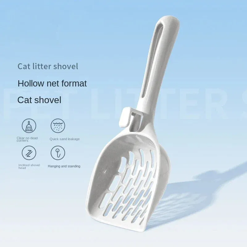 Plastic Cat Litter Scoop with Base