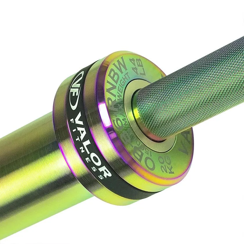 Rainbow Coated Needle Bearing Barbell 86" 28mm