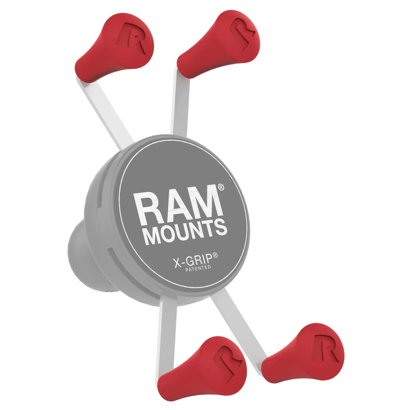 RAM® X-Grip® Red Rubber Cap 4-Pack (RAP-UN-CAP-4-REDU)