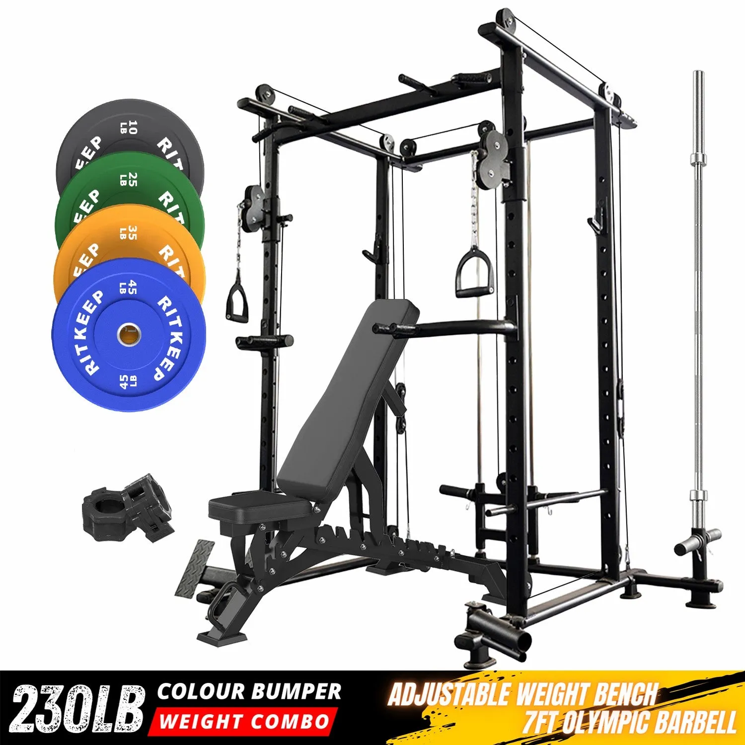 RitKeep RMAX-4250 Diy Power Rack Garage Gym Equipment Packages Pro