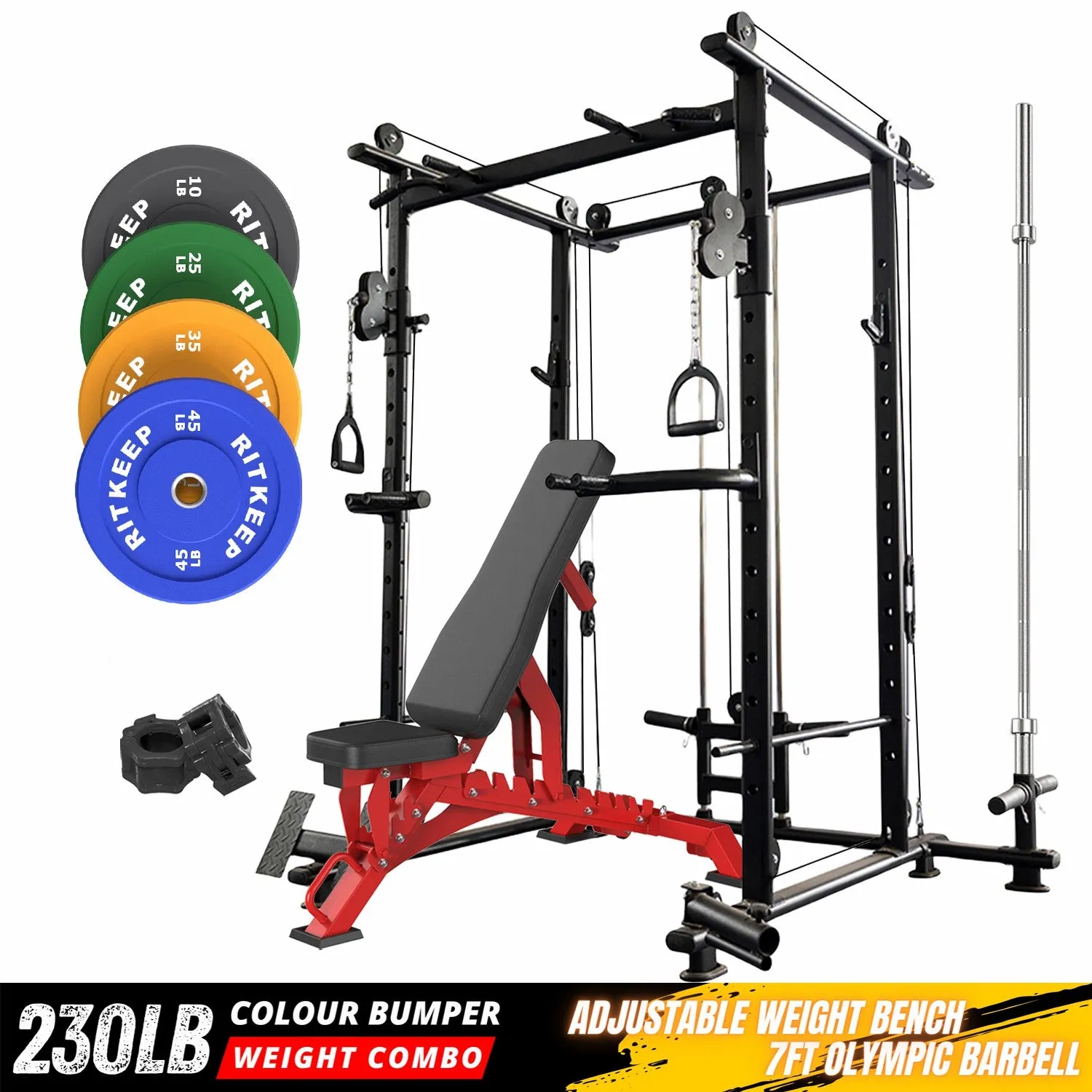 RitKeep RMAX-4250 Diy Power Rack Garage Gym Equipment Packages Pro
