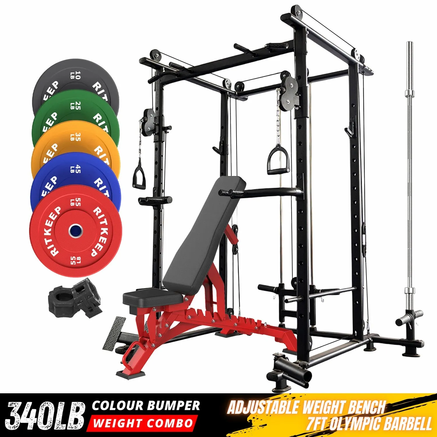 RitKeep RMAX-4250 Diy Power Rack Garage Gym Equipment Packages Pro