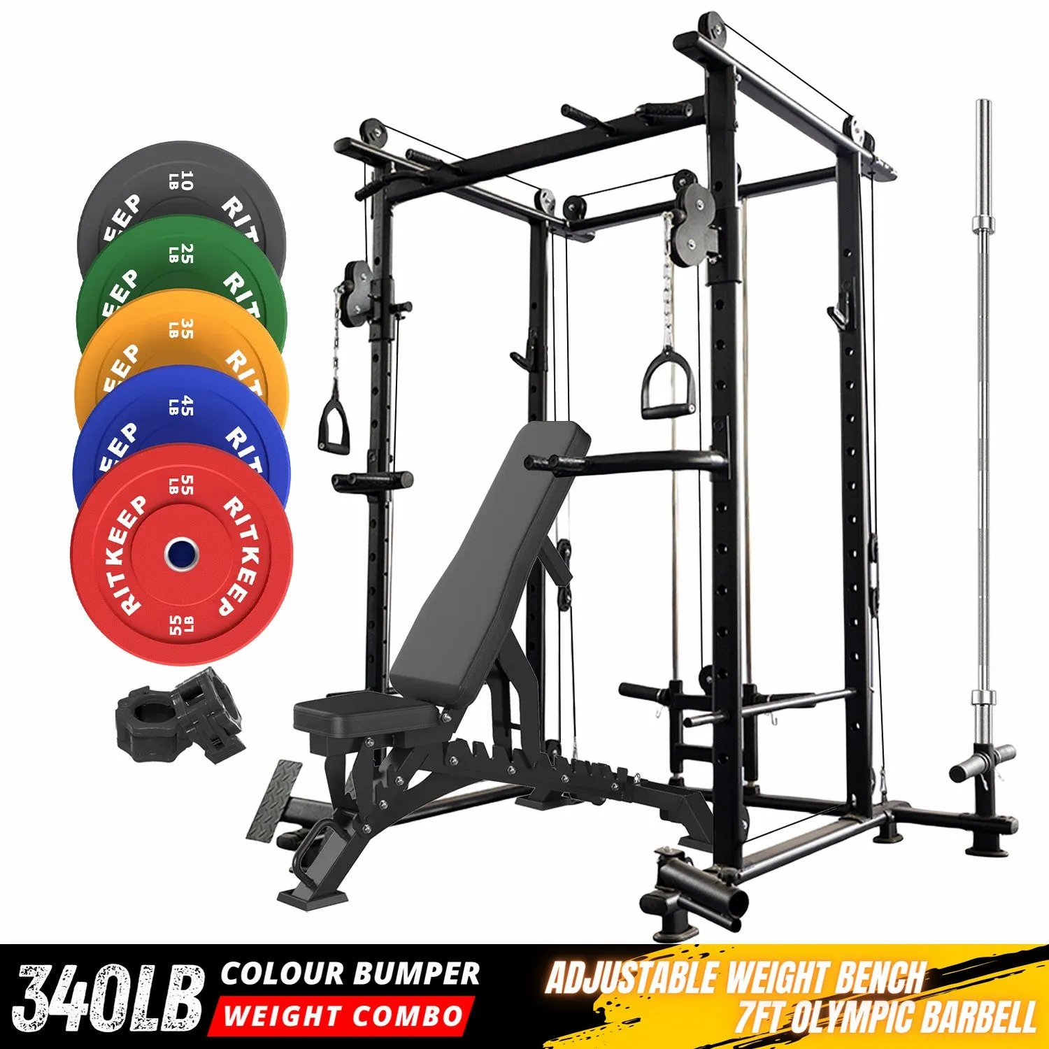 RitKeep RMAX-4250 Diy Power Rack Garage Gym Equipment Packages Pro