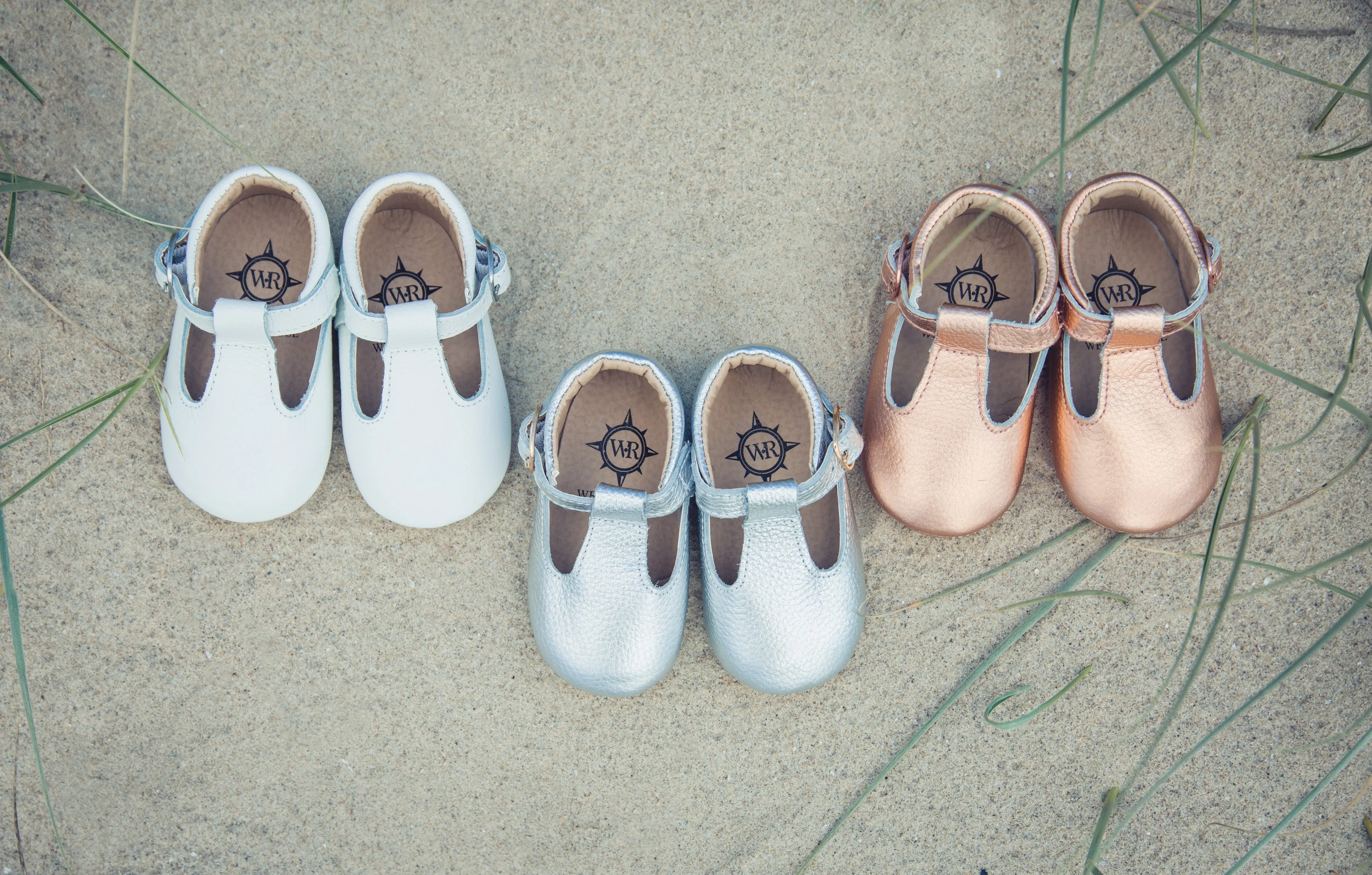 Rose Gold Genuine Leather T-bars