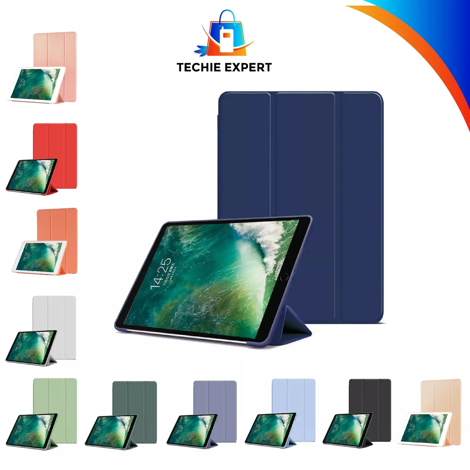Shockproof Smart Cover TPU Case For iPad 10th Gen 10.9" 2022 - Black