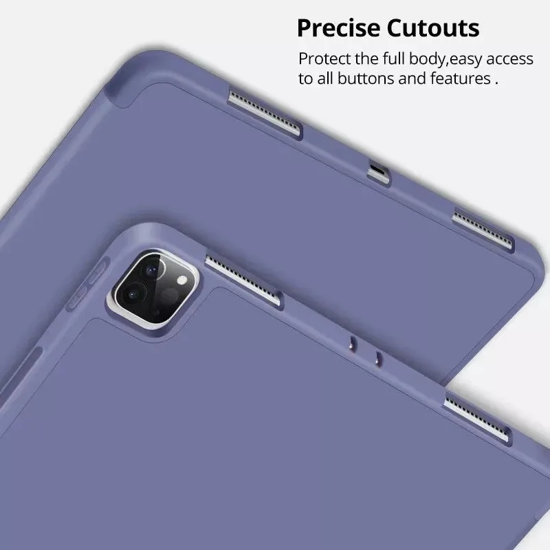Shockproof Smart Cover TPU Case For iPad 6th Gen 9.7" - Navy Blue