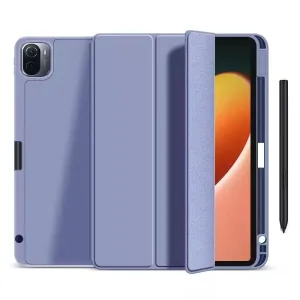 Shockproof Smart Cover TPU Case For iPad 7th Gen 10.2" Pen Slot - Lavender Grey