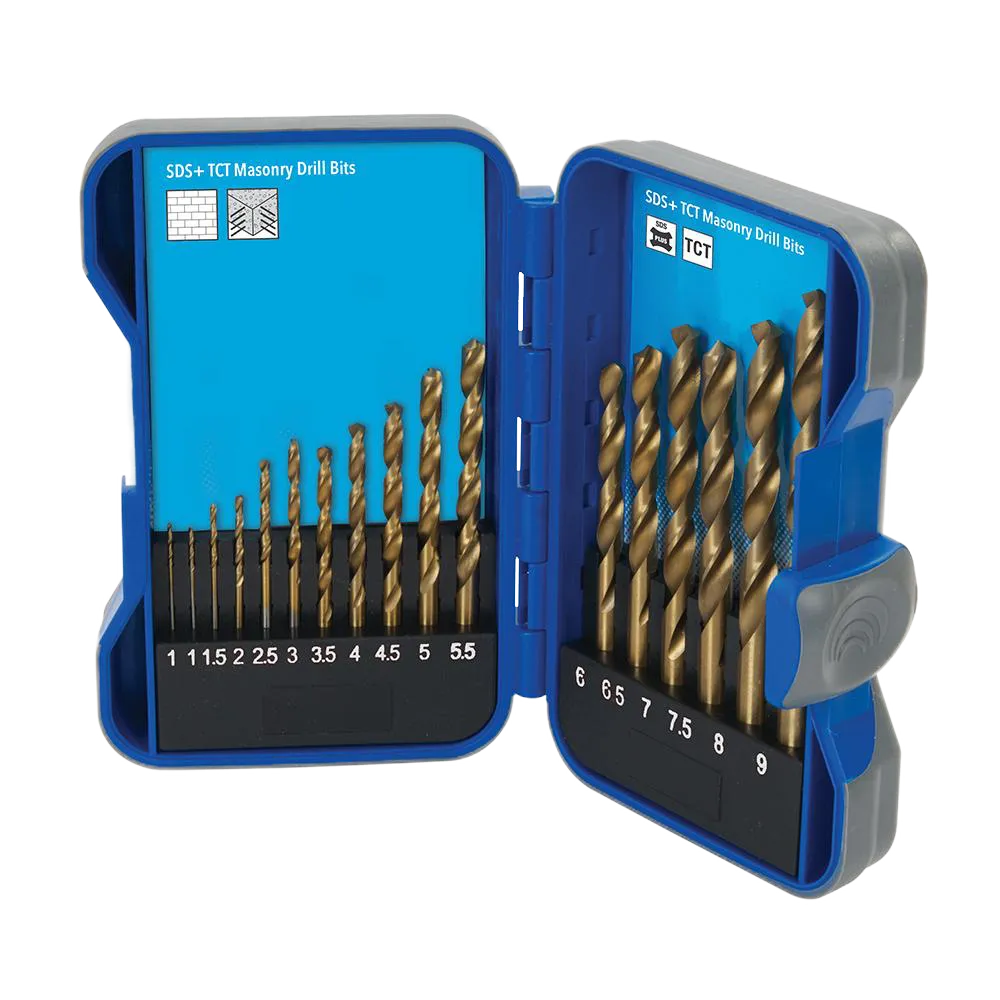 Silverline Titanium-Coated HSS Drill Bit Set 17pce - 1 - 9mm