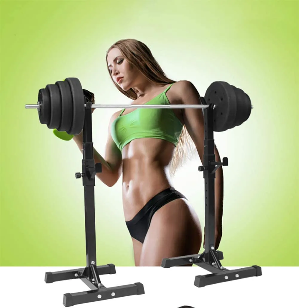 Squat Rack Weight Adjustable Lifting Stand