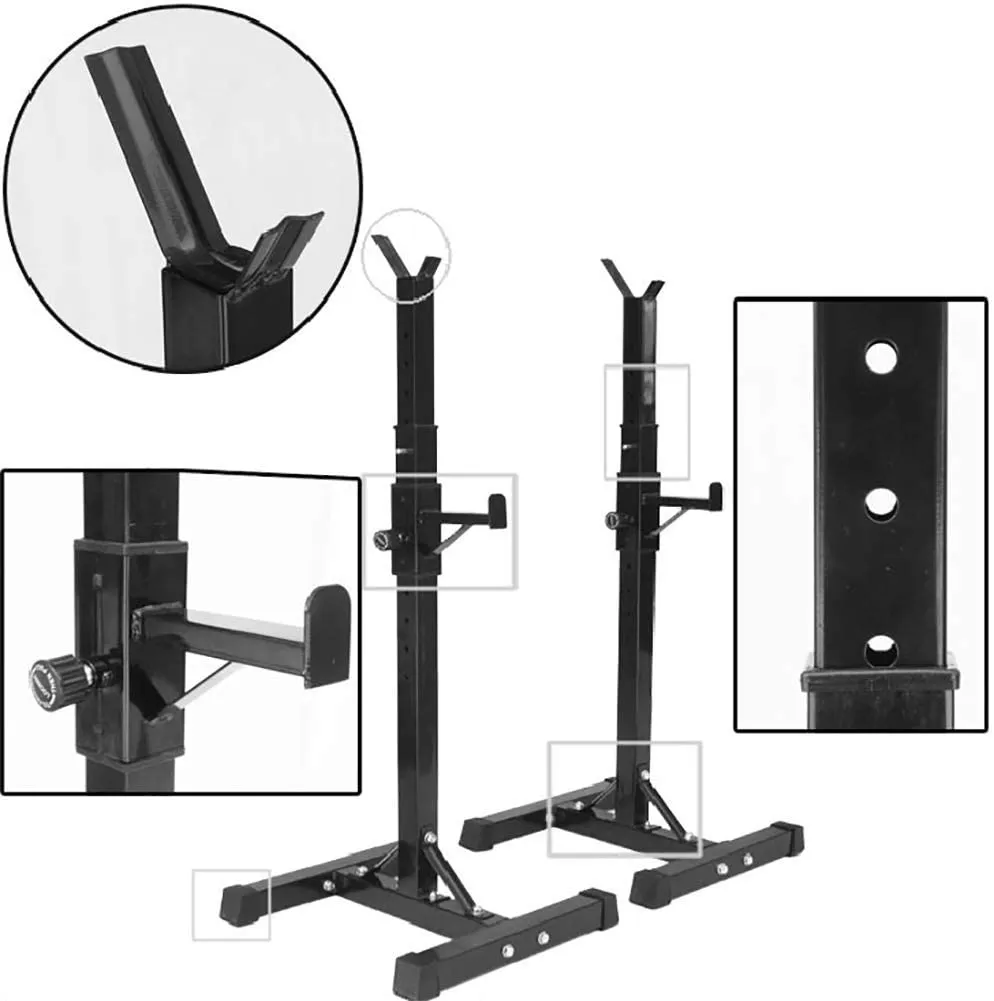 Squat Rack Weight Adjustable Lifting Stand