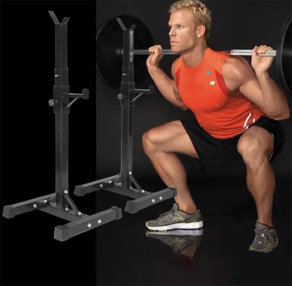 Squat Rack Weight Adjustable Lifting Stand