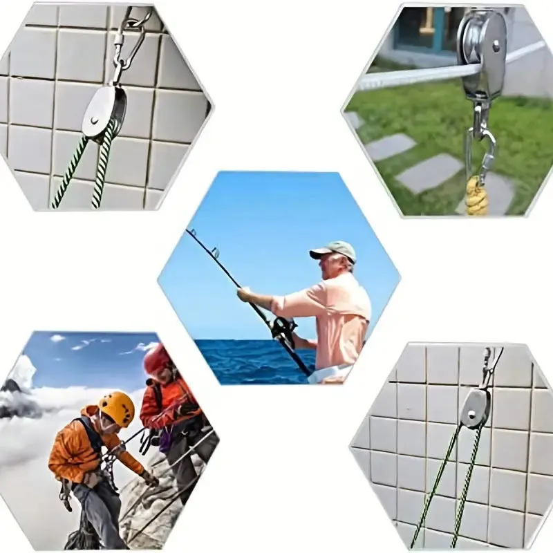 Stainless Steel Pulley 35250kg Load  Ideal for Hauling  Climbing